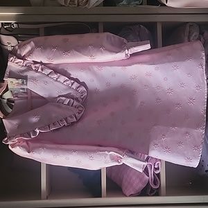 Sister Jane oversized collar jacquard mini dress in powder pink